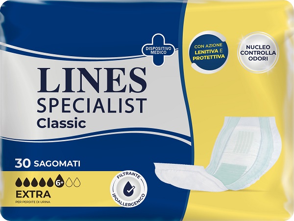 PANNOLONE LINES SPECIALIST CLASSIC SAGOMATO EXTRA 30 PEZZI - Pharmaleader