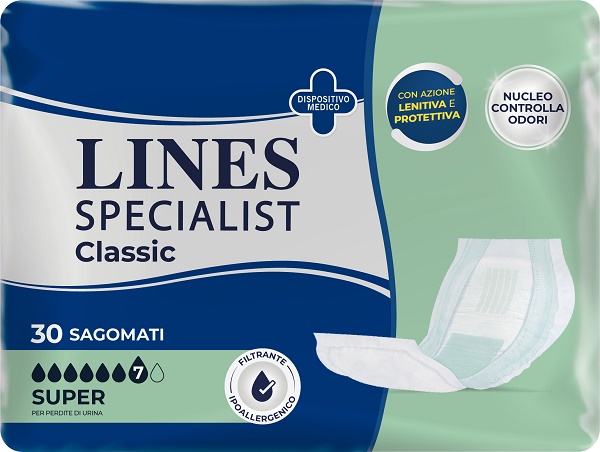 PANNOLONE LINES SPECIALIST CLASSIC SAGOMATO SUPER 30 PEZZI - Pharmaleader