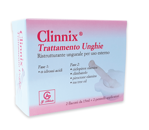 CLINNIX TRATTAMENTO UNGHIE 2 FLACONI 15 ML + 2 PENNELLI APPLICATORI - Pharmaleader