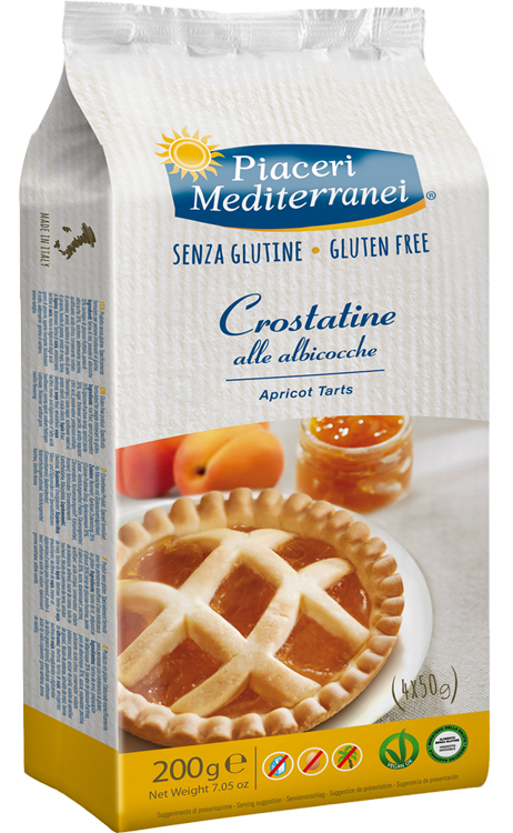 PIACERI MEDITERRANEI LE BONTA' DEL MATTINO CROSTATINE ALL'ALBICOCCA 4 X 50 G - Pharmaleader