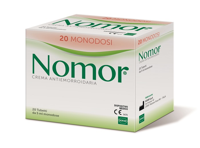 NOMOR CREMA ANTIEMORROIDARIA 20 TUBETTI MONODOSE DA 5 ML - Pharmaleader