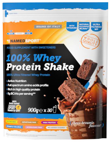 100% WHEY PROTEIN SHAKE CHOCO BROWNIE 900 G - Pharmaleader