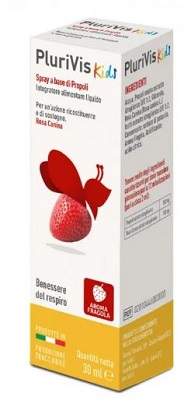 PLURIVIS SCIROPPO DI PROPOLI PER BAMBINI ALLA FRAGOLA 150 ML - Pharmaleader
