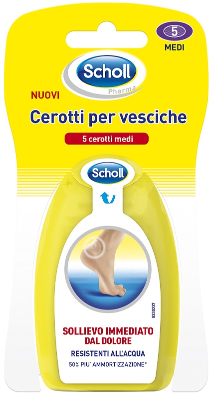 SCHOLL CEROTTI PER VESCICHE MEDIO DITA DEI PIEDI 6 PEZZI - Pharmaleader