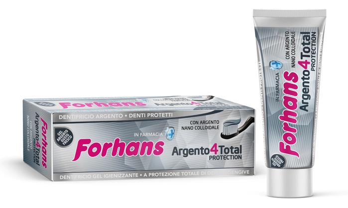 DENTIFRICIO SILVER 4 WHITE FORHANS 75 ML - Pharmaleader