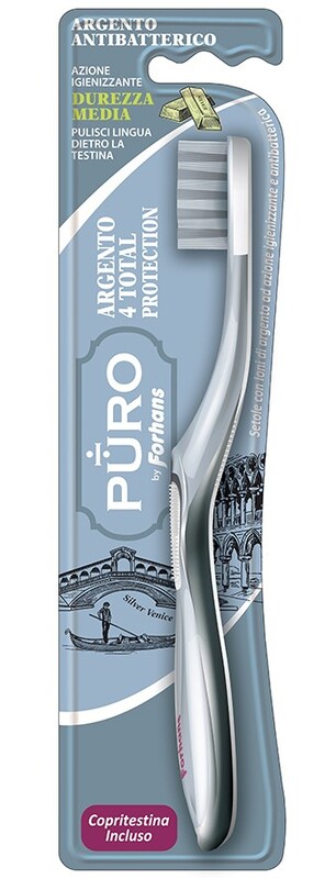 SPAZZOLINO SILVER 4 WHITE FORHANS 1 PEZZO - Pharmaleader