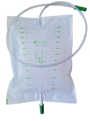 SACCA DA LETTO PER RACCOLTA URINA DA 2 LITRI CON SCARICO TUBO 130 CM 10 PEZZI - Pharmaleader