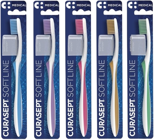 CURASEPT SPAZZOLINO SOFT MEDICAL COLORE AZZURRO - Pharmaleader