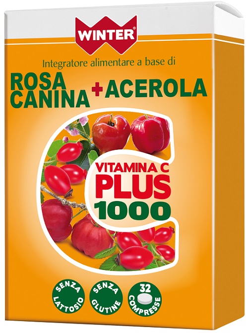 WINTER VITAMINA C PLUS 1000 ROSA CANINA + ACEROLA 32 COMPRESSE - Pharmaleader