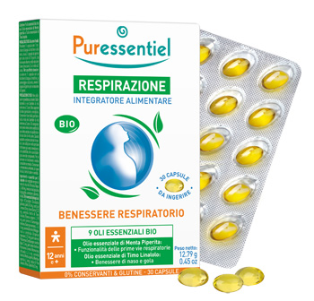 PURESSENTIEL CAPSULE 9 OLI ESSENZIALI RESPIRAZIONE 30 CAPSULE - Pharmaleader