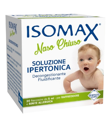 SOLUZIONE IPERTONICA ISOMAX NASO CHIUSO 20 FLACONCINI DA 5 ML - Pharmaleader