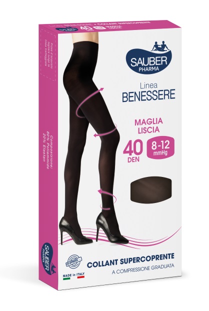 COLLANT SUPERCOPRENTE SAUBER 8-12MMHG NERO 5 - Pharmaleader