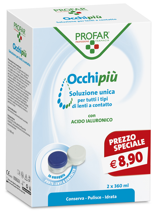 PROFAR OCCHIPIU' SOLUZIONE UNICA 2 FLACONI DA 360 ML CE - Pharmaleader