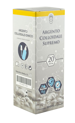 ARGENTO COLLOIDALE SUPREMO 20PPM 100 ML SPRAY + CONTAGOCCE - Pharmaleader