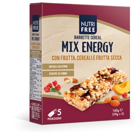 NUTRIFREE BARRETTE CEREAL MIX ENERGY 28 G X 5 - Pharmaleader