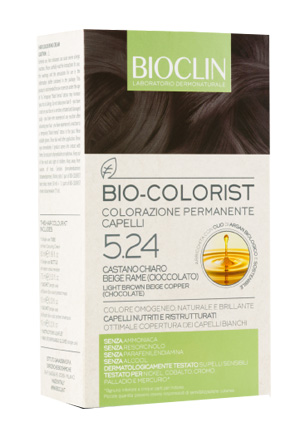 BIOCLIN BIO COLORIST 5,24 CASTANO CHIARO BEIGE RAME CIOCCOLATO - Pharmaleader