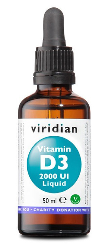 VIRIDIAN VITAMIN D3 2000UI LIQUID 50 ML - Pharmaleader