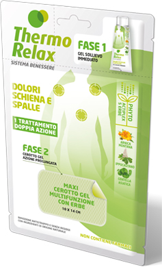 THERMO RELAX FITO GEL DOLORI SCHIENA E SPALLE FASE 2 MAXI CEROTTO GEL MULTIFUNZIONALE CON ERBE 1 PEZZO - Pharmaleader