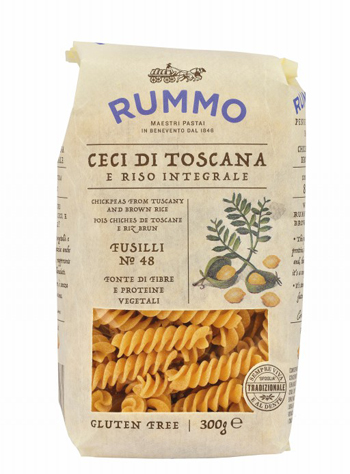 RUMMO FUSILLI N 48 CECI DI TOSCANA E RISO INTEGRALE 300 G - Pharmaleader