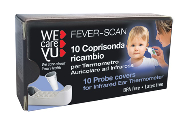 COPPELLE RICAMBIO PER TERMOMETRO INFRAROSSI WECAREYU FEVER-SCAN 10 PEZZI - Pharmaleader