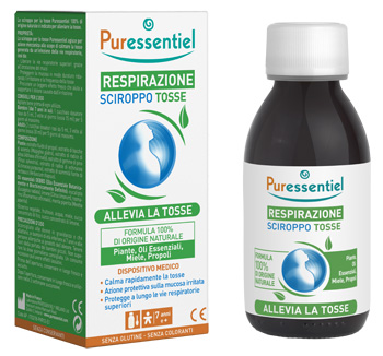 PURESSENTIEL SCIROPPO TOSSE RESPIRAZIONE DISPOSITIVO MEDICO 125 ML - Pharmaleader