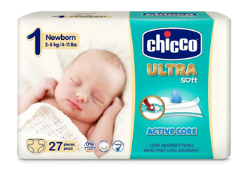 CHICCO PANNOLINO ULTRA CHICCHO NEWBORN 27 X 10 - Pharmaleader