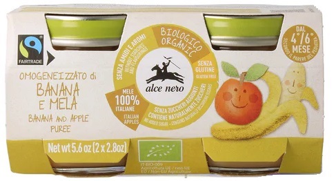 BABY FOOD BIO OMOGENEIZZATO BANANA/MELA 2 X 80 G - Pharmaleader