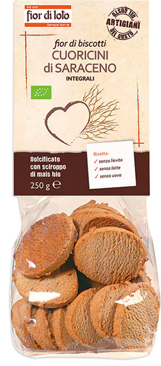 FIOR DI LOTO CUORICINI DI GRANO SARACENO INTEGRALE 250 G - Pharmaleader