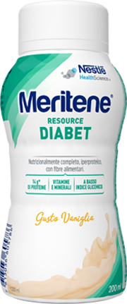 MERITENE RESOURCE DIABET VANIGLIA ALIMENTO IPERPROTEICO 28 VITAMINE E MINERALI 200 ML - Pharmaleader