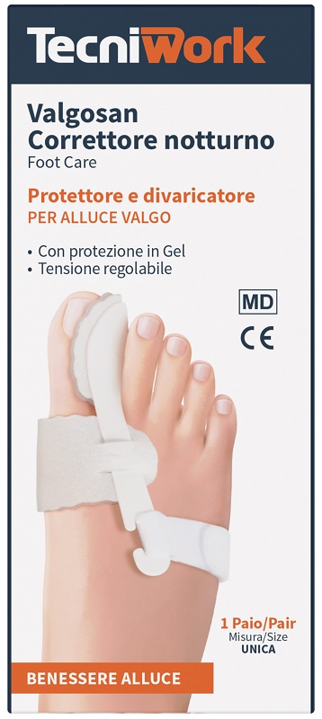 CORRETTORE NOTTURNO PER ALLUCE VALGO MISURA UNICA VALGOSAN 1 PAIO - Pharmaleader