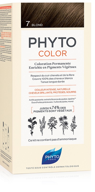 PHYTOCOLOR 7 BIONDO 1 LATTE + 1 CREMA + 1 MASCHERA + 1 PAIO DI GUANTI - Pharmaleader