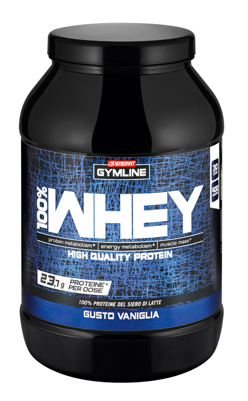 GYMLINE 100% WHEY CONCENTRATE VANIGLIA 900 G - Pharmaleader