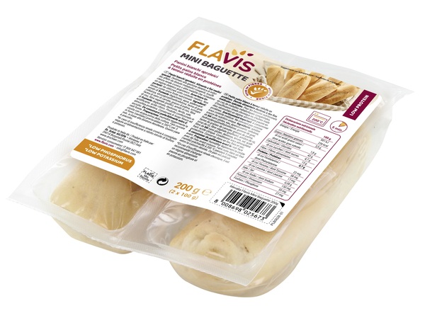 FLAVIS MINI BAGUETTE PANINI BIANCHI APROTEICI 2 PEZZI DA 100 G - Pharmaleader