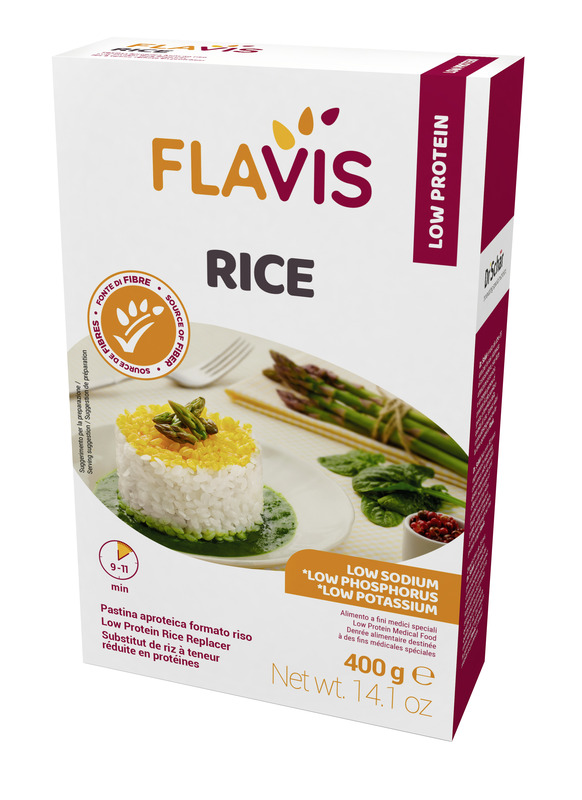FLAVIS RICE PASTINA APROTEICA FORMATO RISO 400 G - Pharmaleader