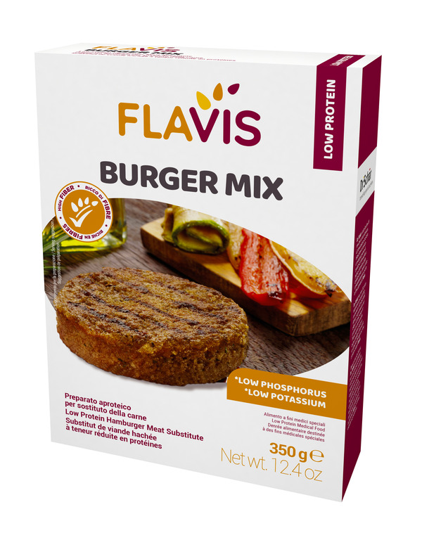FLAVIS BURGER MIX PREPARATO APROTEICO PER SOSTITUTO DELLA CARNE 350 G - Pharmaleader