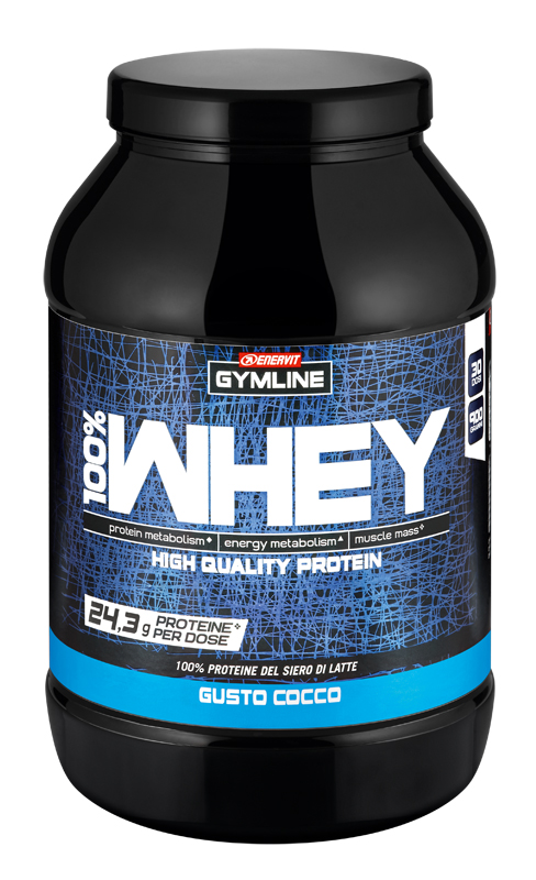GYMLINE 100% WHEY CONCENTRATE COCCO 900 G - Pharmaleader