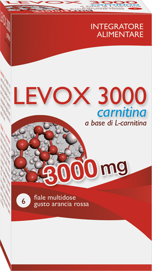 LEVOX 3000 CARNITINA 6 FLACONCINI DA 25 ML - Pharmaleader
