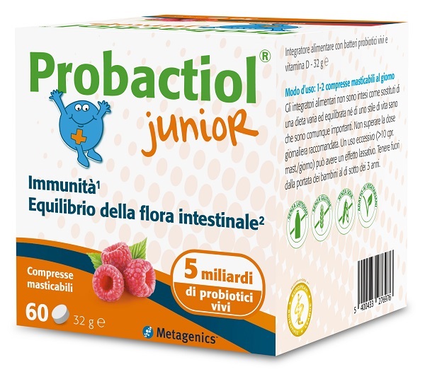 PROBACTIOL JUNIOR 60 COMPRESSE MASTICABILI NEW - Pharmaleader