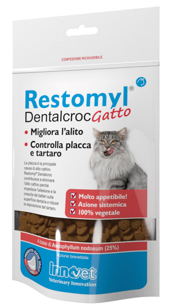 RESTOMYL DENTALCROC GATTO BUSTA 60 G - Pharmaleader