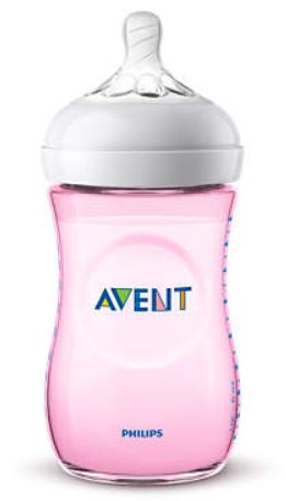 AVENT BIBERON NATURAL PP 260ML ROSA SINGLE PACK - Pharmaleader