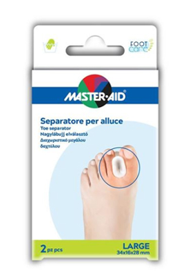 SEPARATORE DITA IN GEL MASTER-AID FOOTCARE PER ALLUCE LARGE 2 PEZZI D2 - Pharmaleader