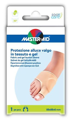 PROTEZIONE IN GEL E TESSUTO MASTER-AID FOOTCARE PER ALLUCE VALGO 1 PEZZO D5 - Pharmaleader