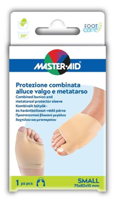 PROTEZIONE MASTER-AID FOOTCARE PER ALLUCE VALGO E METATARSO SMALL 1 PEZZO D7 - Pharmaleader