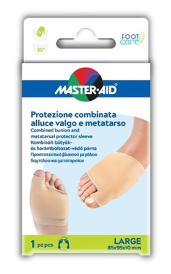 PROTEZIONE MASTER-AID FOOTCARE PER ALLUCE VALGO E METATARSO LARGE 1 PEZZO D8 - Pharmaleader