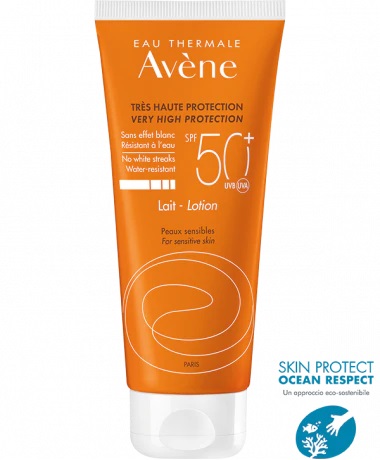 EAU THERMALE AVENE SOLARE LATTE SPF50+ 100 ML NUOVA FORMULA - Pharmaleader