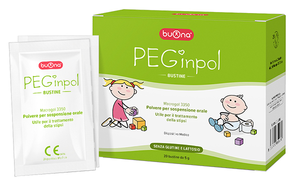 PEGINPOL MACROGOL 3350 SOSPENSIONE ORALE 20 BUSTINE - Pharmaleader