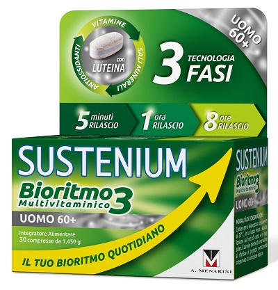 SUSTENIUM BIORITMO3 UOMO 60+ 30 COMPRESSE - Pharmaleader