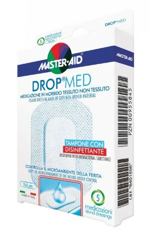 MEDICAZIONE MASTER-AID DROP MED 10 X 10 CM 5 PEZZI - Pharmaleader