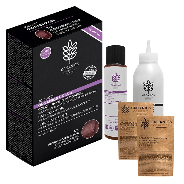 ORGANICS PHARM ORGANICS COLOR 7/5 ROSSO MOGANO CHIARO - Pharmaleader