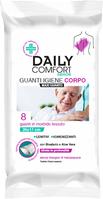 DAILY COMFORT SENIOR GUANTO DETERGENTE 8 PEZZI - Pharmaleader